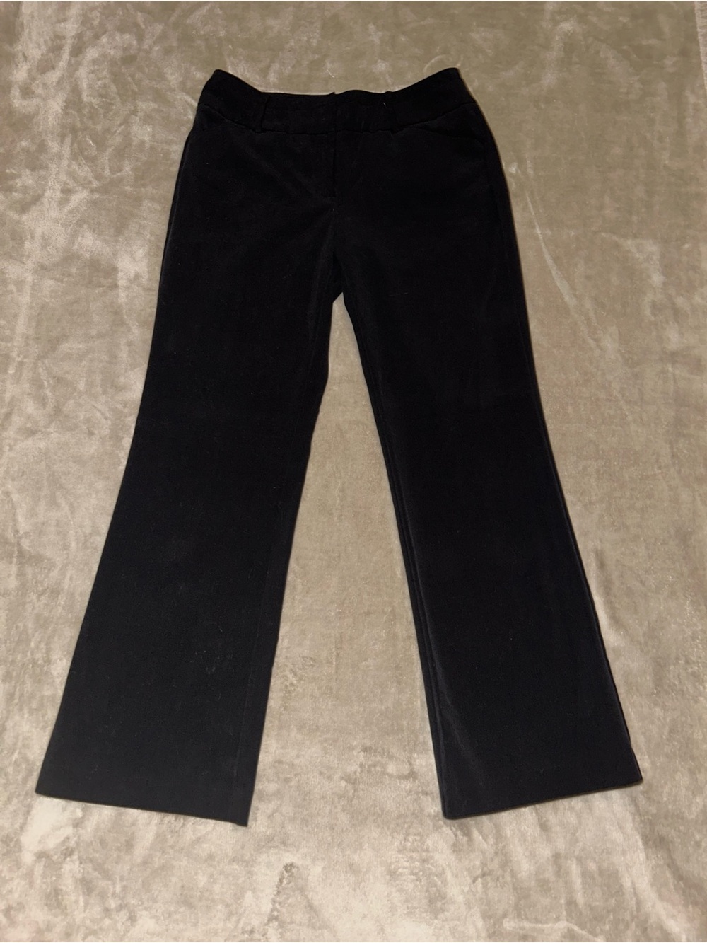 New York & Company Black Straight-Leg Dress Pants 7th Ave Suiting Coll. 10A
